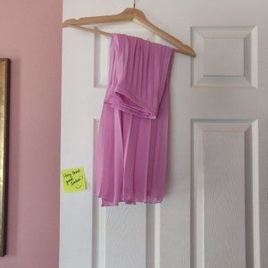 Midi purple pink pleated skirt